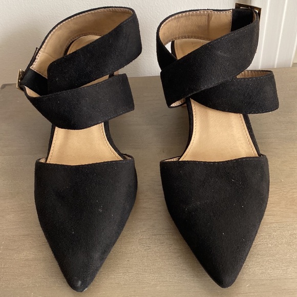 -Asos black pointy heeled shoes with strap- size 8 - Picture 3 of 8